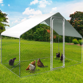Enclos poulailler 3 m² parc grillagé 2,20x1,4 M acier galvanisé Enclos poulailler 3 m² parc grillagé 2,20x1,4 M acier galvanisé