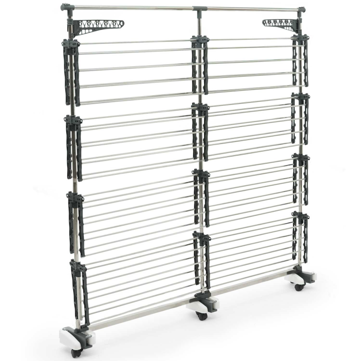 Séchoir à linge 60M SUPRA XXL gris/blanc 4 niveaux + barre télescopique Séchoir à linge 60M SUPRA XXL gris/blanc 4 niveaux + barre télescopique