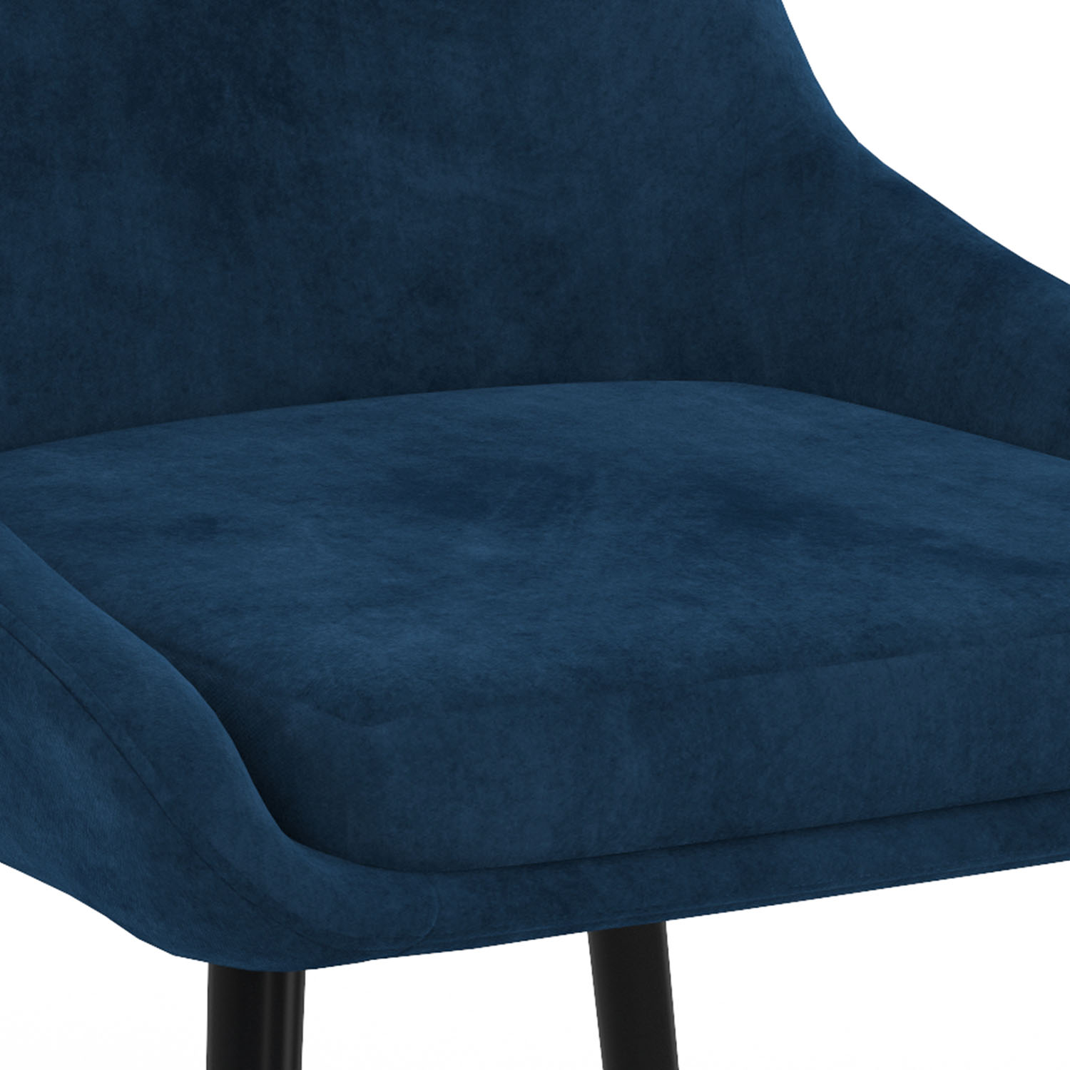Lot De 6 Chaises THALYA En Velours Gris Foncé Avec Accoudoirs - Dimensions: 79x54x47.5 Cm - Neuf
