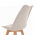 Lot de 4 chaises scandinaves SARA mix color gris foncé, terracotta, beige x2