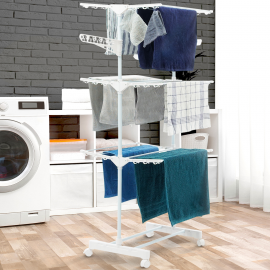 Séchoir à linge tour 3 niveaux H.145 CM