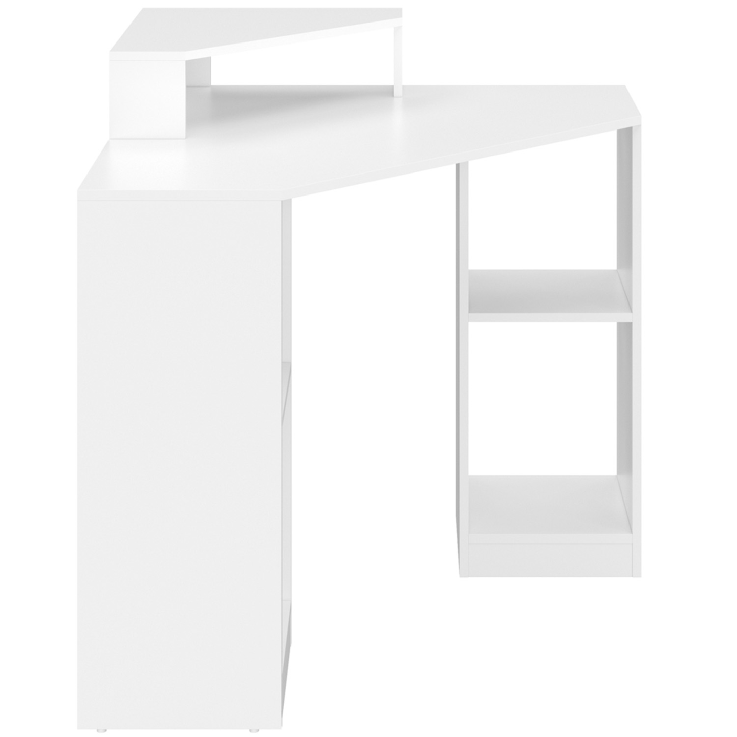 VCM Bureau d'angle Bureau informatique Table d'angle Lona 80 X Alu