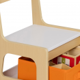 Table à dessin réversible + 2 chaises avec bacs de rangement