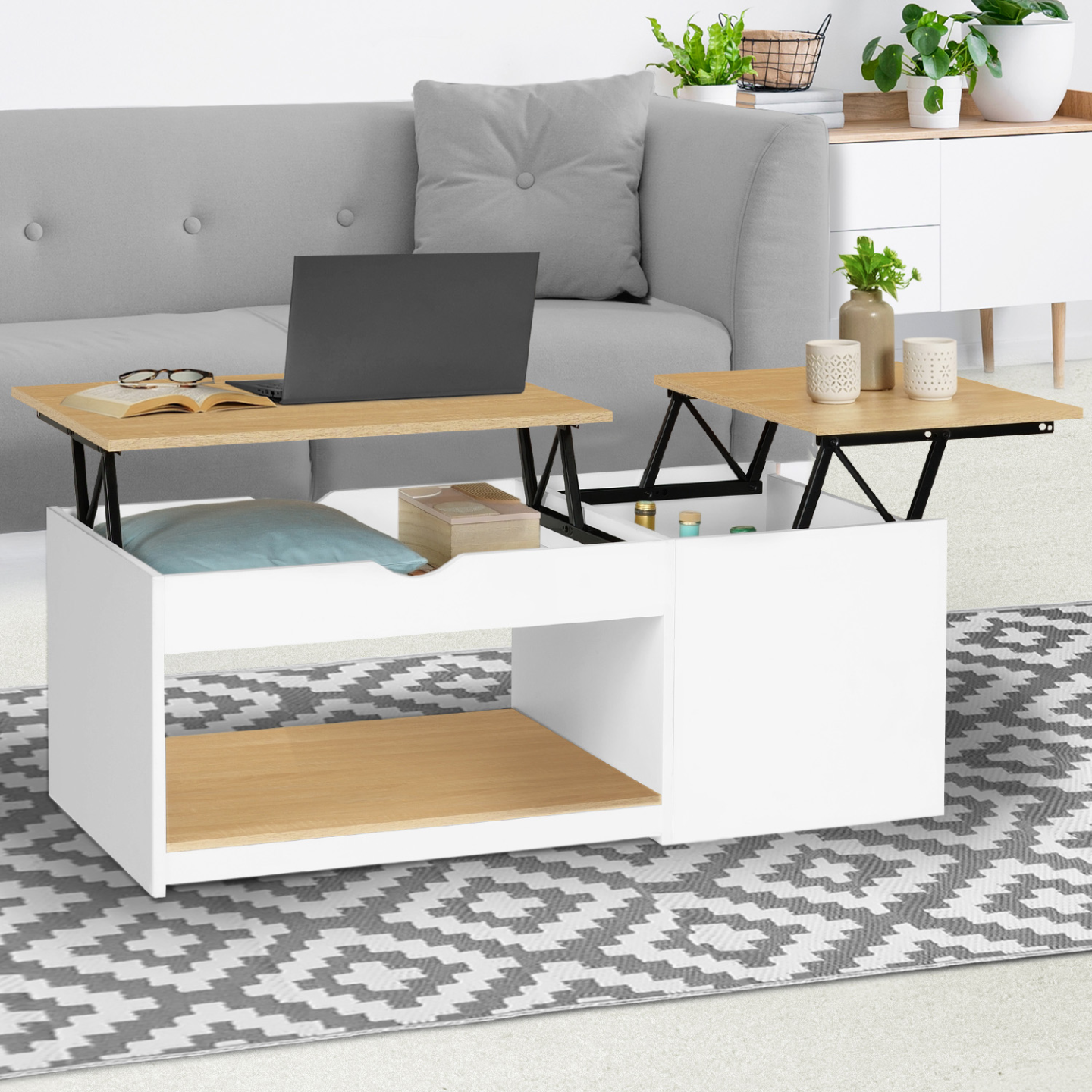 tavolino con bancali in legno