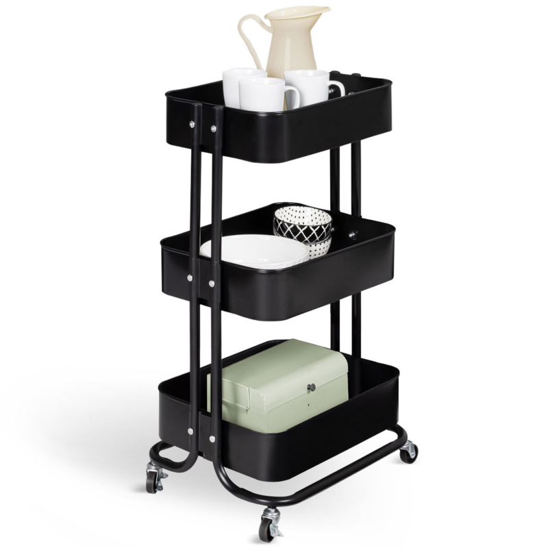 CHARIOT DE RANGEMENT roulant domestique, chariot utilitaire roulant