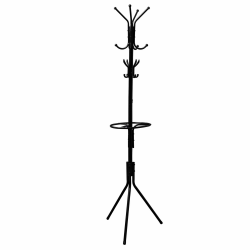 15630 - Porte manteau et parapluie noir Porte-manteau TYLO noir