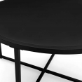 Table basse DAVIS ronde 70 cm design industriel