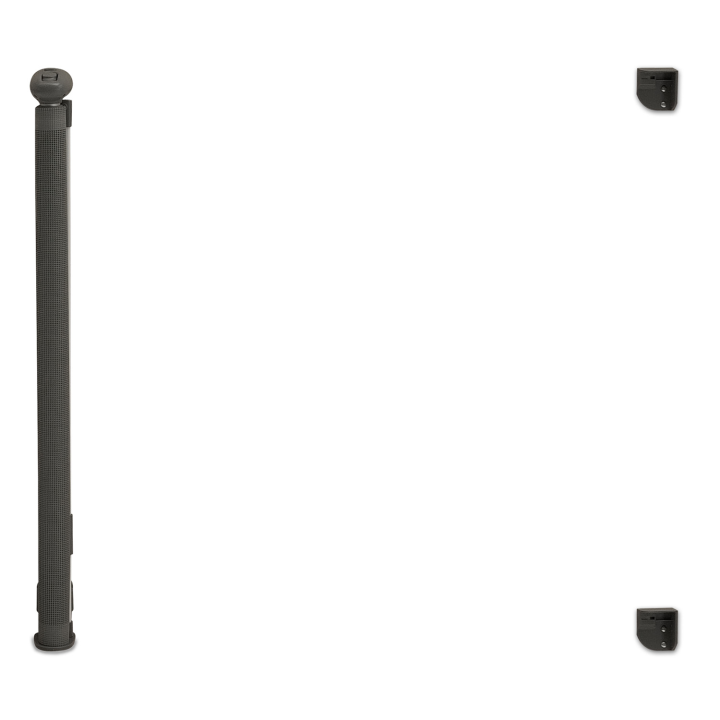 Barrière de sécurité rétractable pour animaux domestique 130 cm gris Barrière de sécurité rétractable pour animaux domestique 130 cm gris