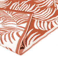Tapis extérieur à rayures terracotta 270x370cm - RAYURES |ID Market