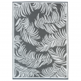 Tapis extérieur COCO tropical gris et blanc 270 x 470 CM
