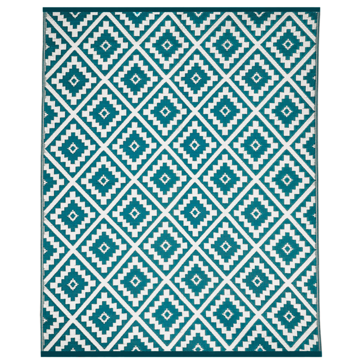 Tapis extérieur BAHAMAS bleu canard 270 x 470 CM Tapis extérieur BAHAMAS bleu canard 270 x 470 CM