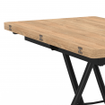 Table basse relevable en table à manger URBANA design industriel
