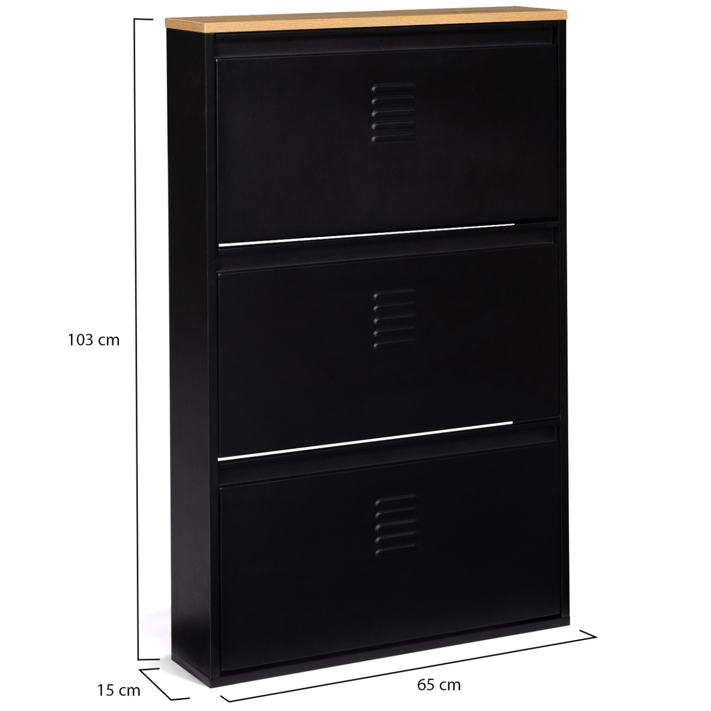 Spinder Design Billy 6 schoenenkast - zwart