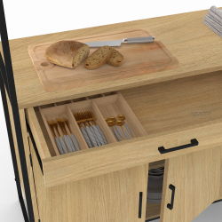 Boston buffet en bois massif de manguier et métal | Leroy Merlin Boston buffet en bois massif de manguier et métal | Leroy Merlin