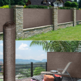 Brise vue renforcé 1,5 x 10 M taupe 220 gr/m² luxe PRO