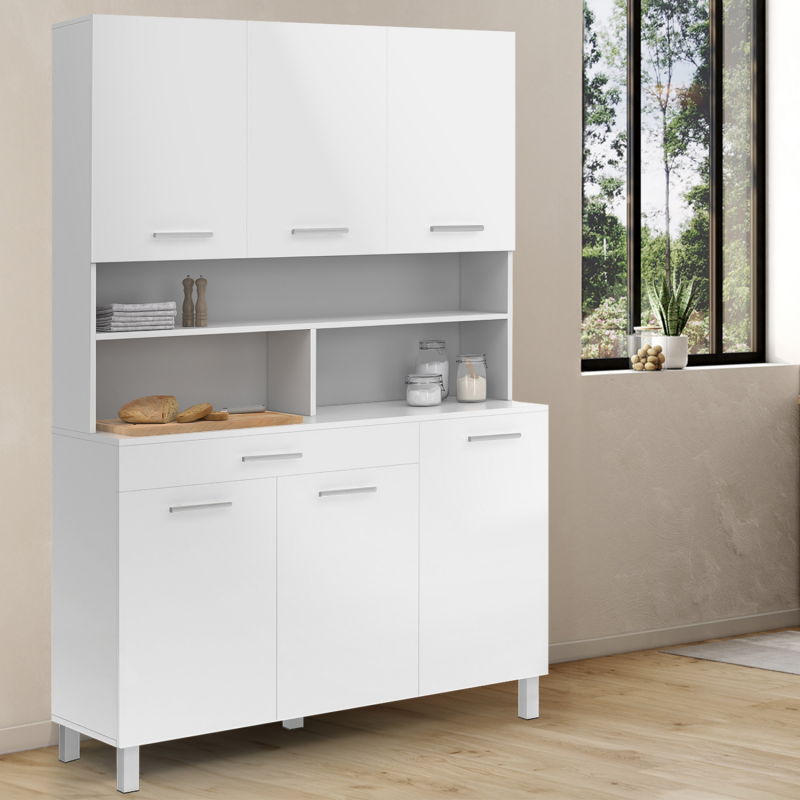 Porte De Cuisine Blanche Brillant MDF 18mm - Dalle 715x596mm - Kitchen Kit