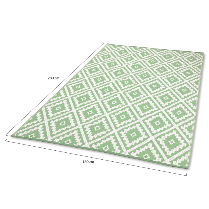 Tapis extérieur BAHAMAS vert sauge 180 x 280 CM Tapis extérieur BAHAMAS vert sauge 180 x 280 CM