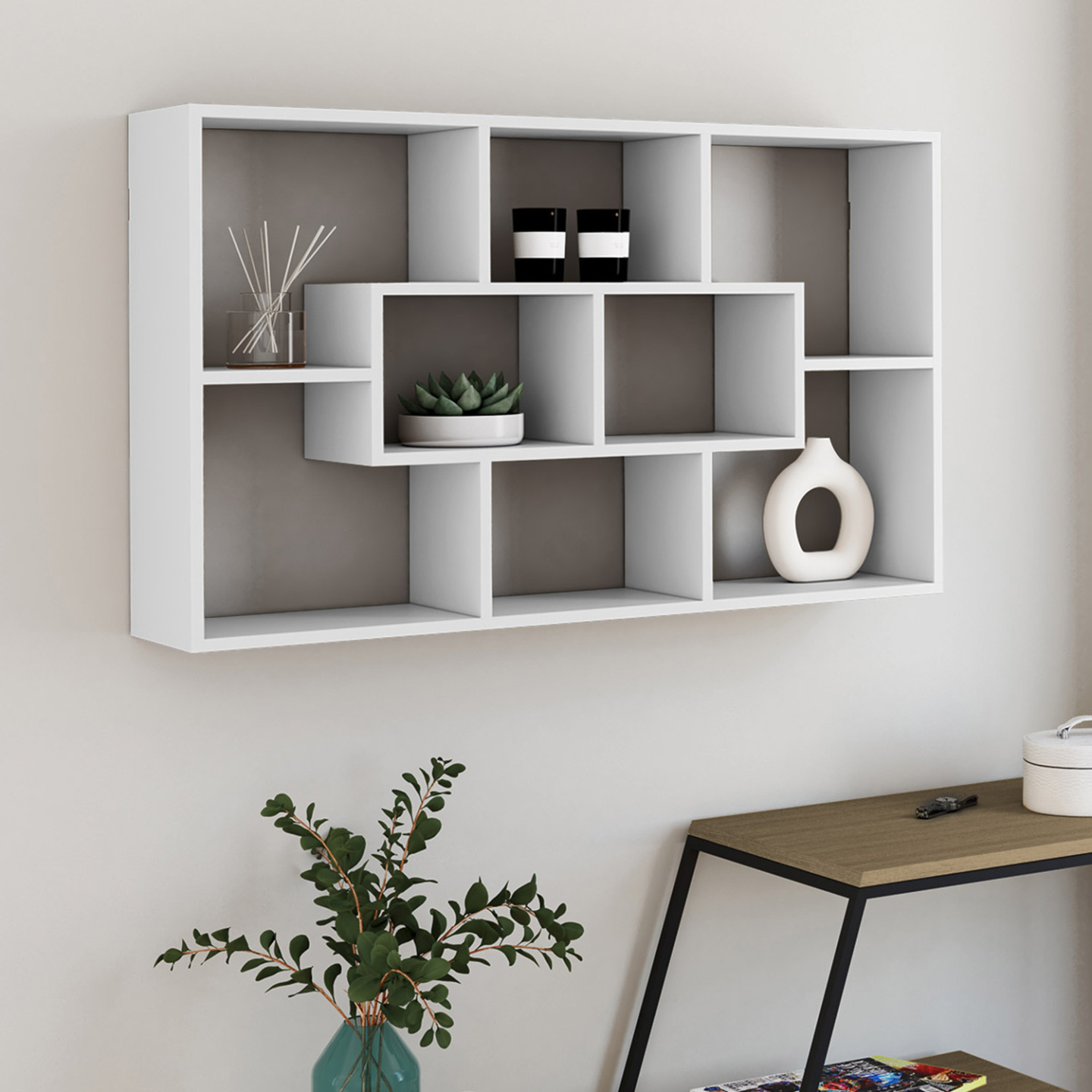 Etagere Murale Blanche