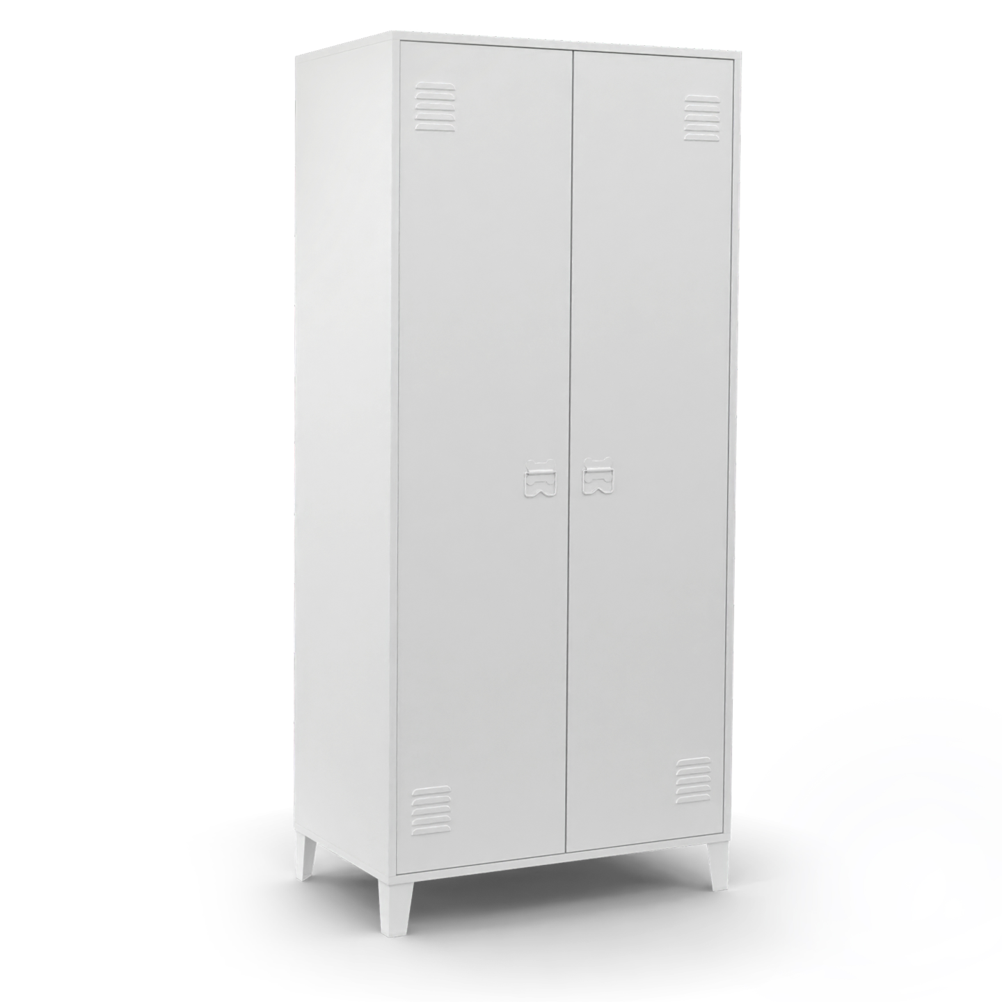 Latitude Run® Armoire-penderie blanche avec tringle à vêtements