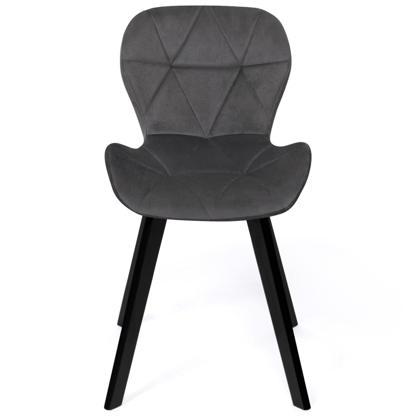 Tabouret Pliable PVC Gris Urban Living PRATIK 30x30xH45cm - Assise Compacte Et Pratique