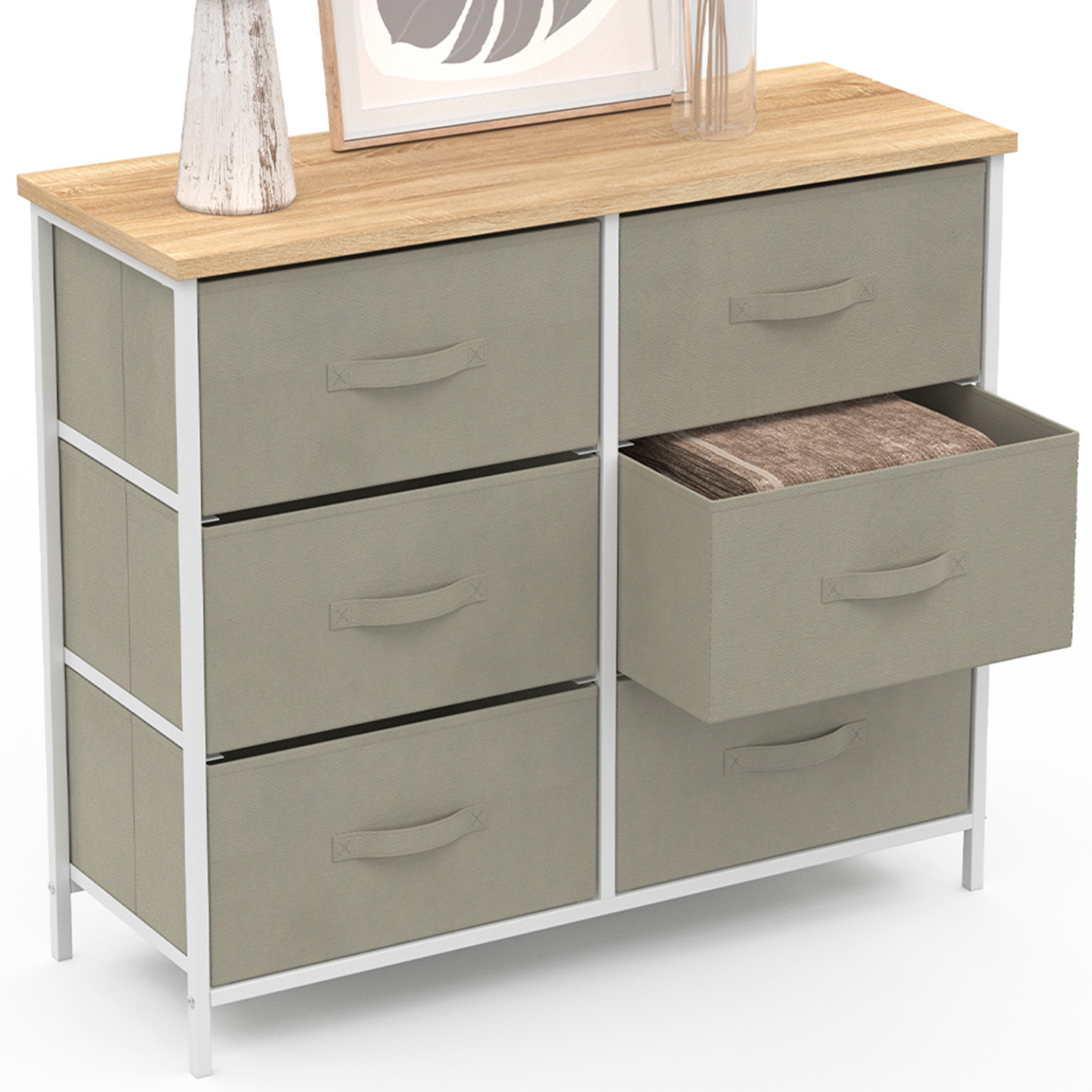Commode 3 tiroirs - HOMCOM - Meuble de rangement épuré pour chambre - 80 x 39 x 73 cm - Maison