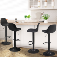 Lot de 2 tabourets de bar design simple hauteur réglable revêtement en velours gris foncé pieds en métal noir 10_0006810 | Leroy Merlin Lot de 2 tabourets de bar design simple hauteur réglable revêtement en velours gris foncé pieds en métal noir 10_0006810 | Leroy Merlin