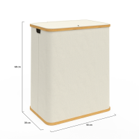 Panier à Linge Sale XL 100L - Corbeille a Linge Pliable avec Couvercle