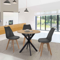 Idmarket - Table à manger extensible ronde 110-150 cm - Pied araignée Idmarket - Table à manger extensible ronde 110-150 cm - Pied araignée