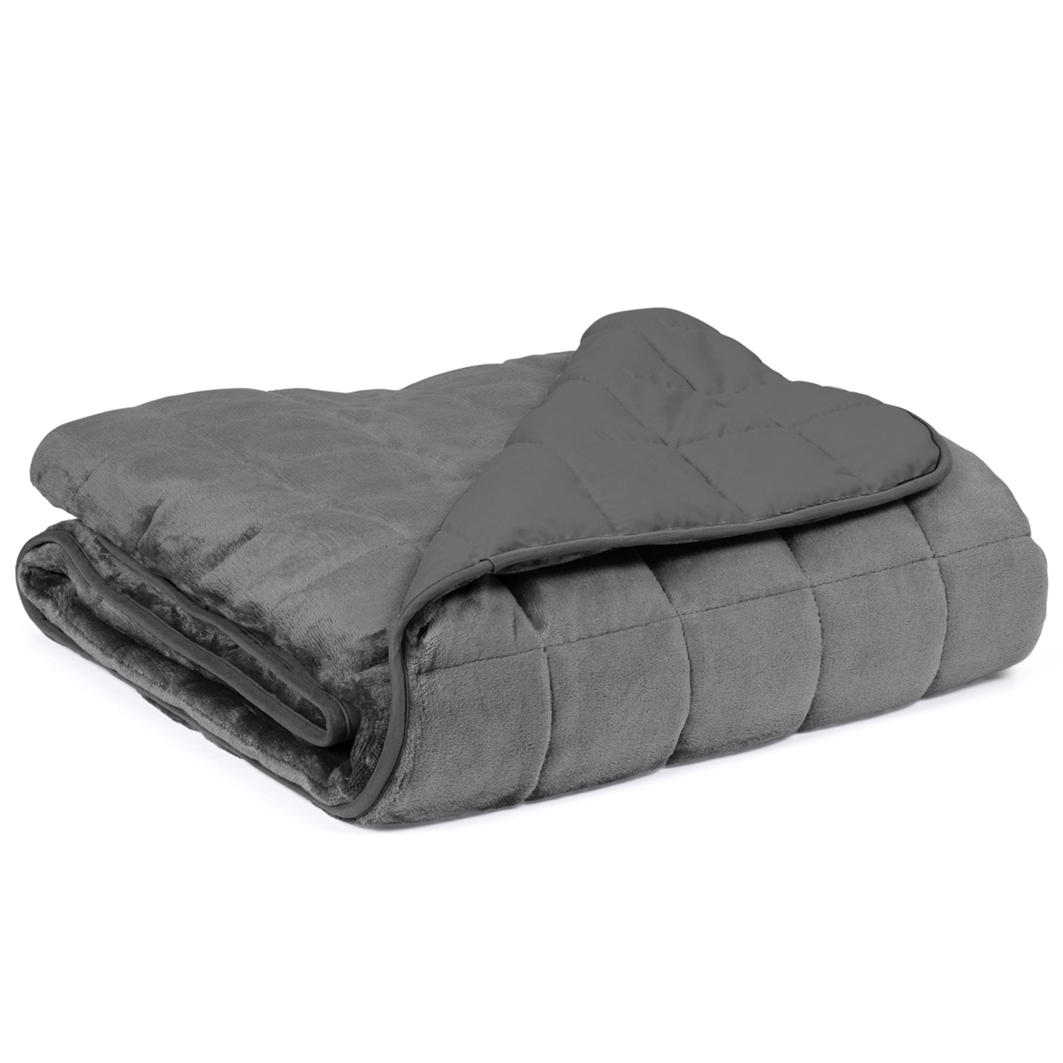 Couverture lestée 7kg 150x200 cm gris clair et gris foncé