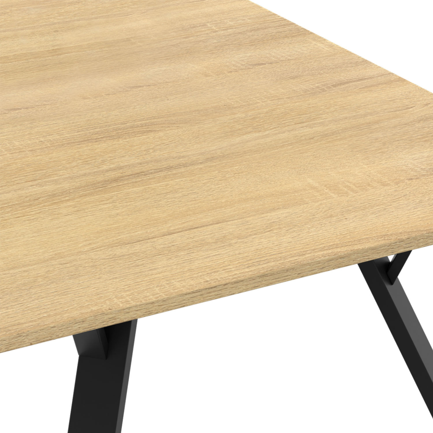 TABLE À MANGER RONDE EXTENSIBLE DESIGN INDUSTRIEL EDISON Leroy Merlin