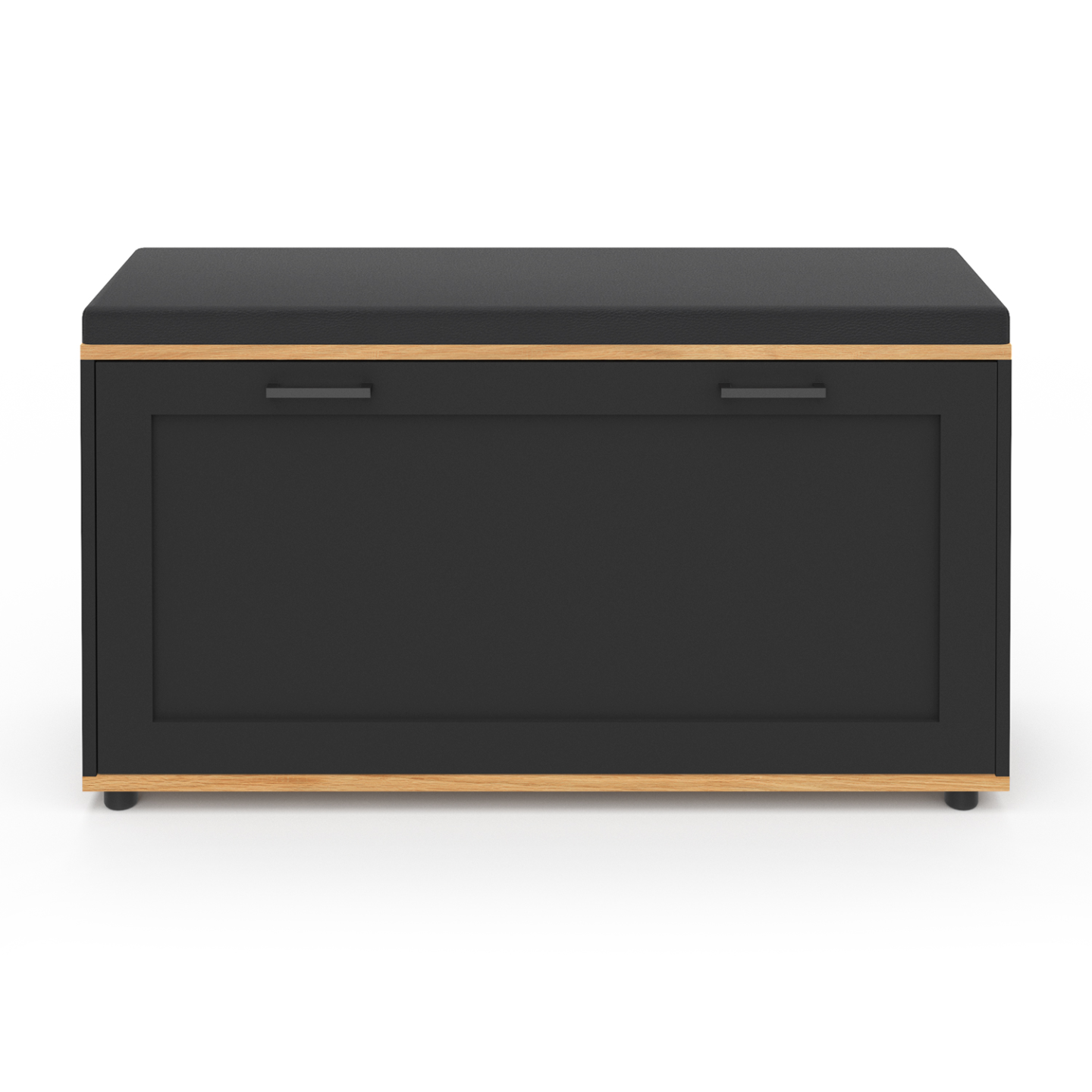 LVB Zwarte bank, industriële entreebank met opslag, houten en metalen opbergbank voor woonkamer slaapkamer, Accent schoenenrek, zitbank voor hal, foyer-ingang, zwart eiken, 47 inch LVB Zwarte bank, industriële entreebank met opslag, houten en metalen opbergbank voor woonkamer slaapkamer, Accent schoenenrek, zitbank voor hal, foyer-ingang, zwart eiken, 47 inch