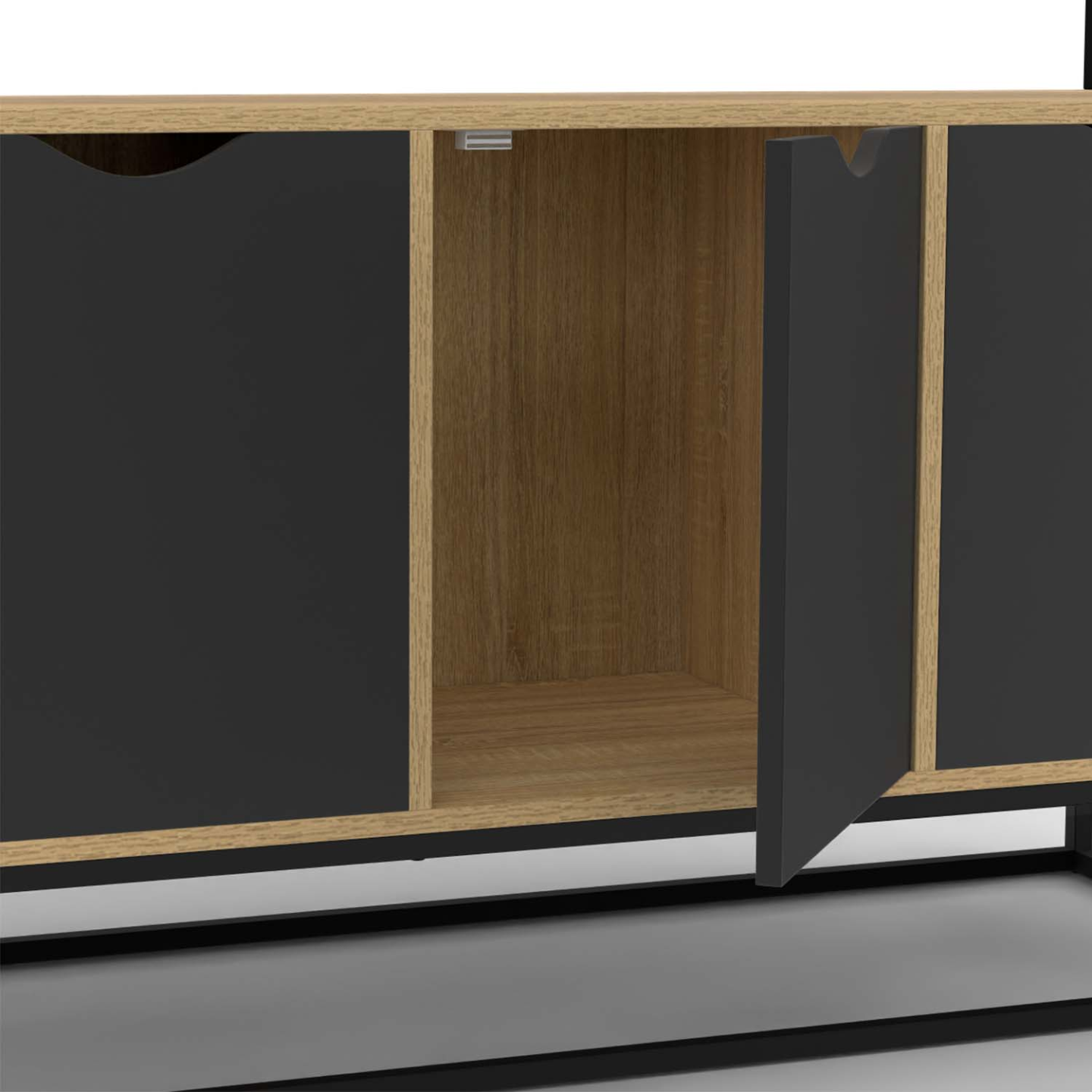 IDMarket BOSTON Cassettiera Industriale 110 Cm – 4 Cassetti + Ripiano, Legno E Metallo, Stile Newyorkese - 6