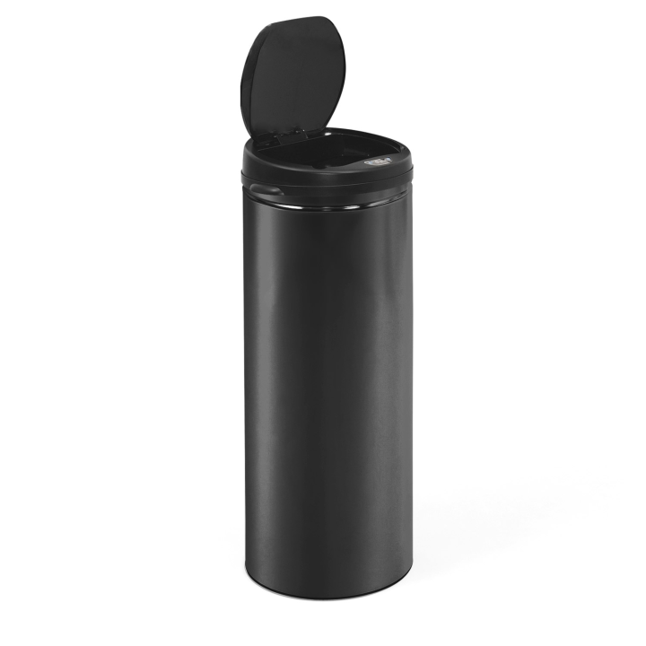 Poubelle de cuisine automatique 50L noir capteur de mouvement sans contact Poubelle de cuisine automatique 50L noir capteur de mouvement sans contact