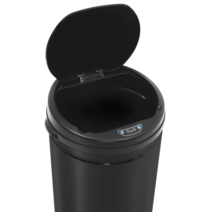 Poubelle de cuisine automatique 50L noir capteur de mouvement sans contact Poubelle de cuisine automatique 50L noir capteur de mouvement sans contact