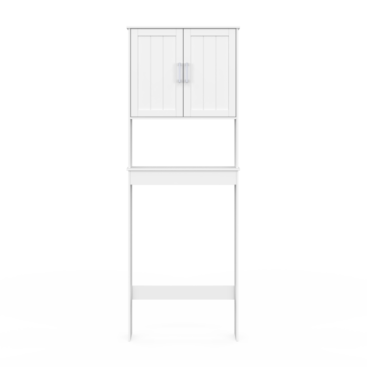 Meuble étagère dessus WC WALDO bois blanc Meuble étagère dessus WC WALDO bois blanc