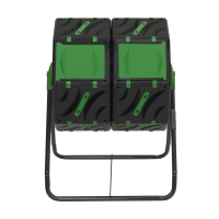 Rotatie Compostbak Polypropyleen Idmarket Bac De Compostage Rotatif Double Bac 140l Compost Bin