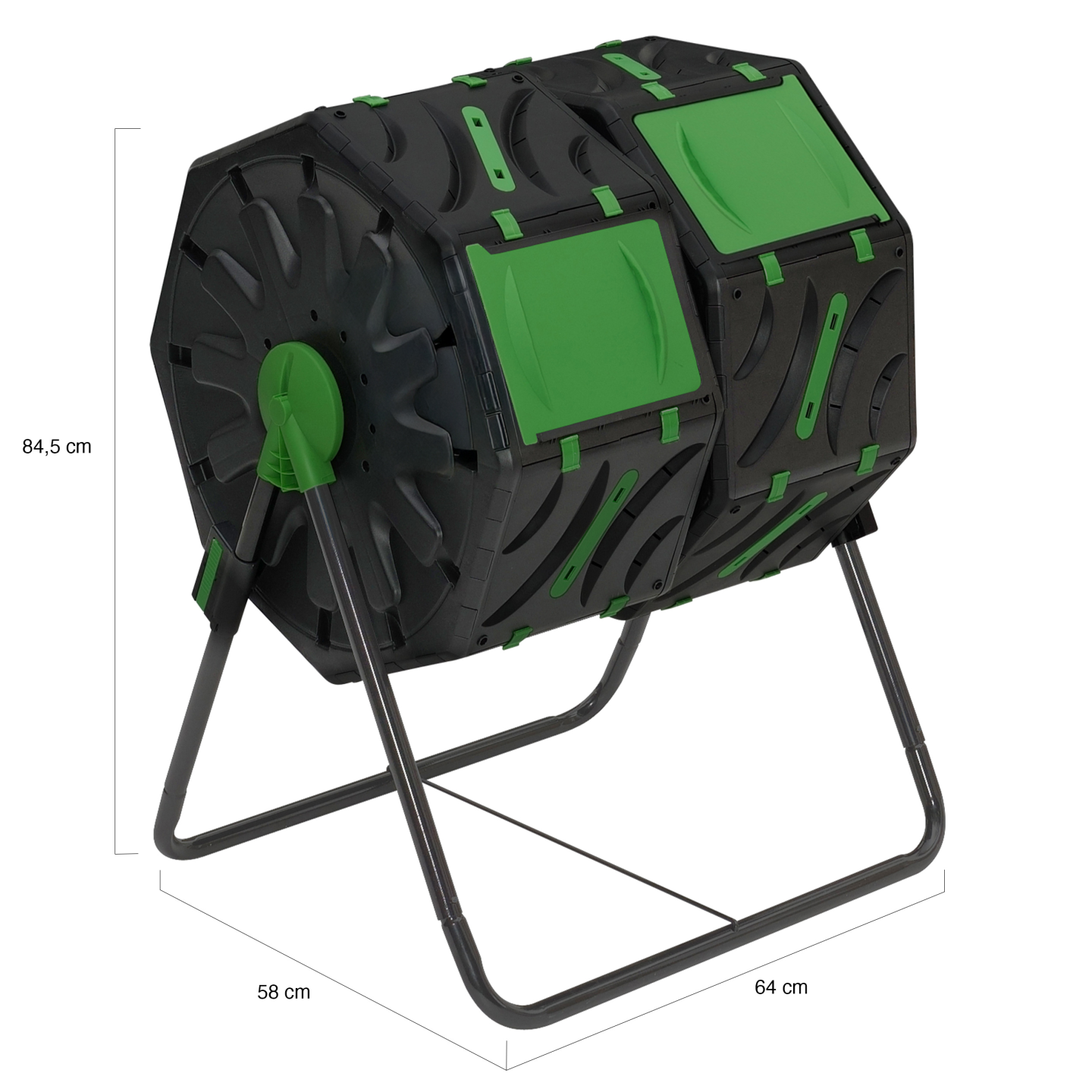H&j - Compastbak Hout 500 Liter -douglas- 80 X 80 X 85 Cm