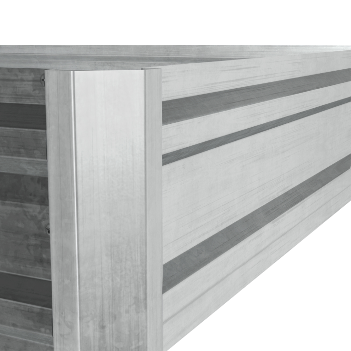Lot de 2 carrés potager en métal châssis carré 90 x 90 cm gris anthracite
