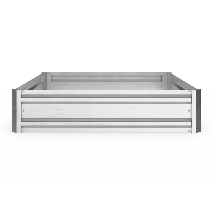 Lot de 2 carrés potager en métal châssis carré 90 x 90 cm gris anthracite