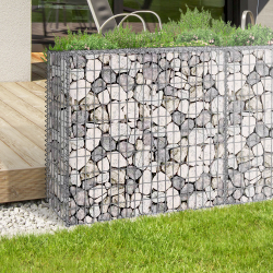 16821 - Gabbioni per pietra (giardino) 100 x 30 x 80 cm: confezione da 2 Lot de 2 gabions pour pierre 100 x 30 x 80 cm