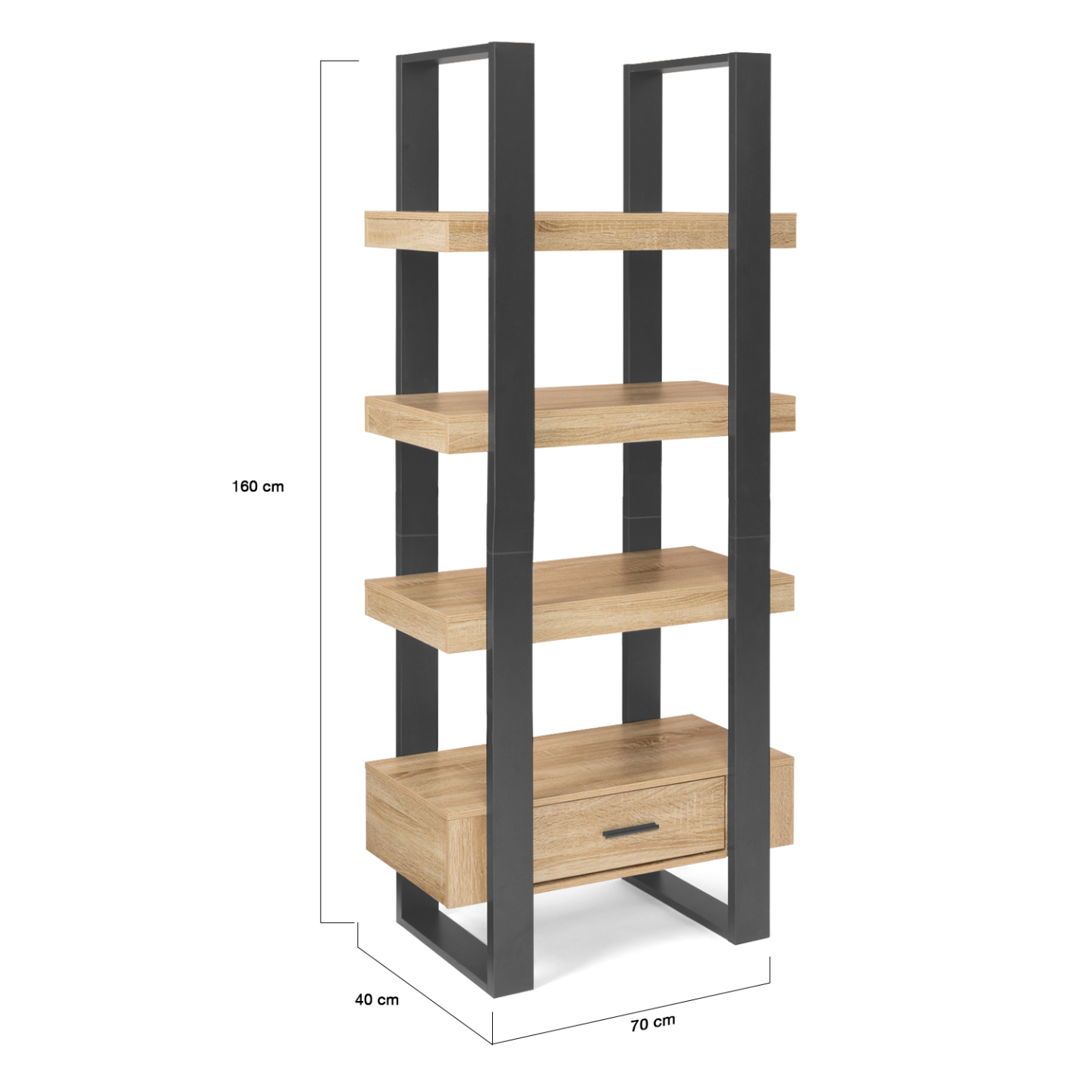 Étagère Ventouse Salle De Bain/noix - 40 Cm - Fixation Sans Perçage - Pour Savon, Rasoir, épices - Noir - 4