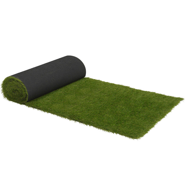 Gazon synthétique artificiel 1x10 M et 40 mm épaisseur pas cher | ID Market