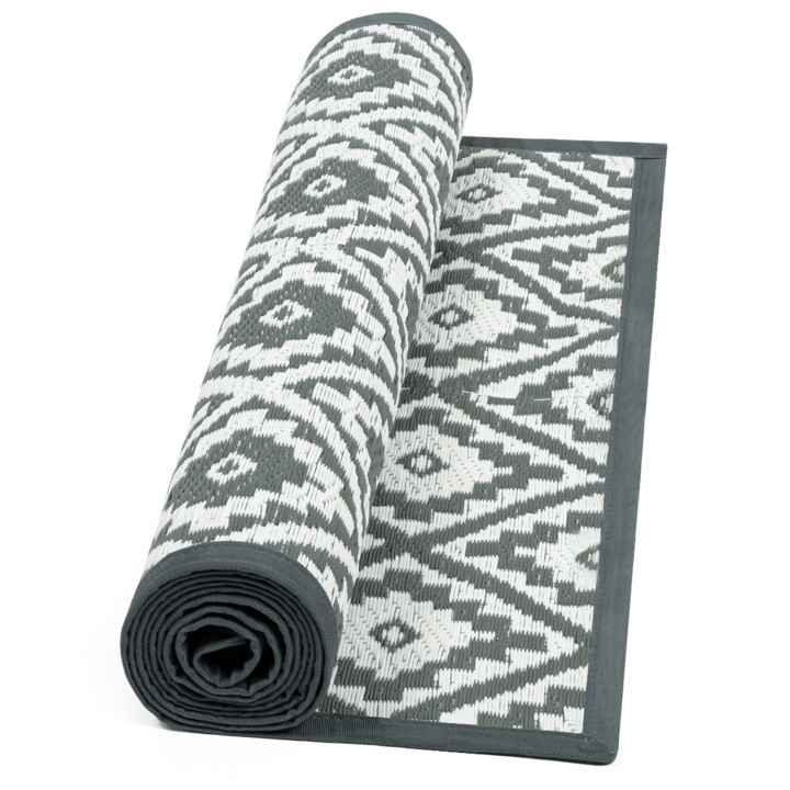 Tapis extérieur BAHAMAS gris 80 x 250 CM