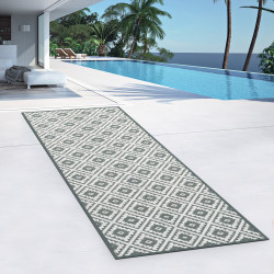 Alfombra exterior gris 80x250cm - BAHAMAS |ID Market