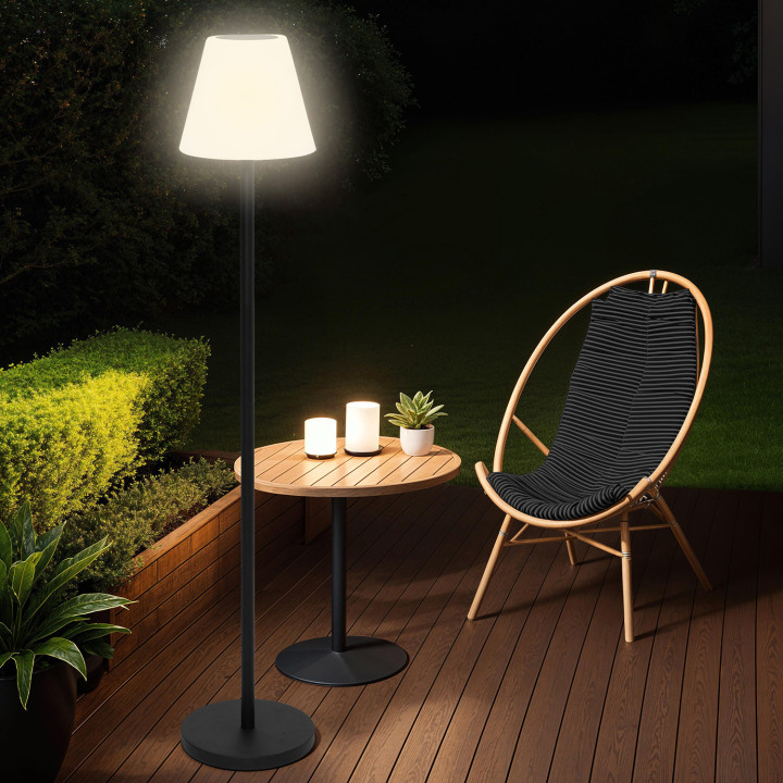 Lampadaire extérieur solaire avec LED, hauteur 150 cm