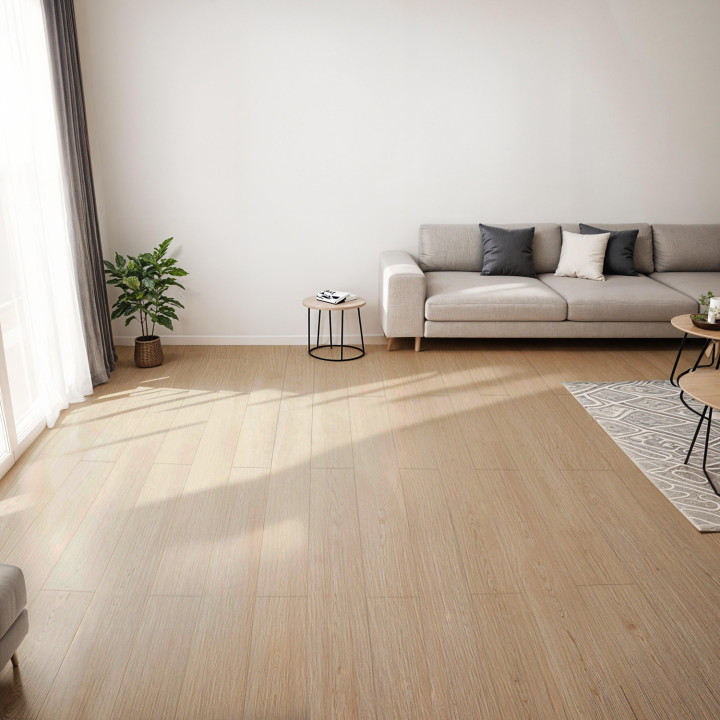 Selbstklebende PVC-Holzpaneele in heller Eichenoptik - SOLEA | ID Market