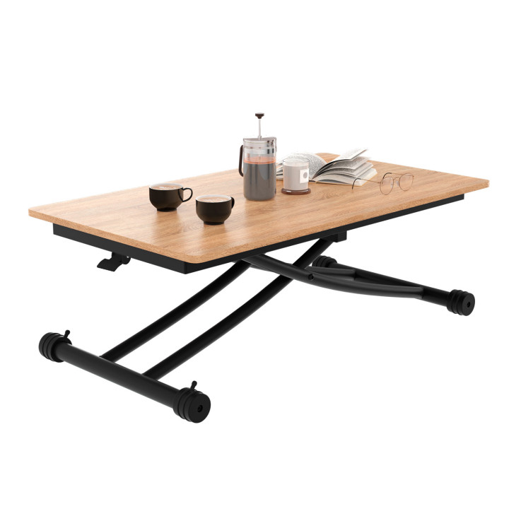 Table basse relevable en table à manger design industriel - URBANA | ID Market Table basse relevable en table à manger design industriel - URBANA | ID Market