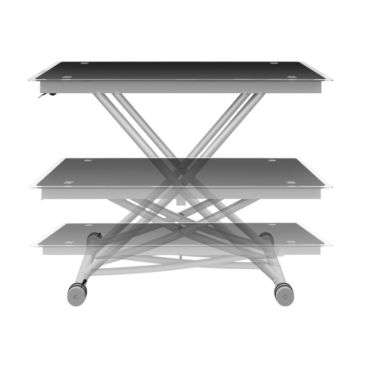 Table basse relevable en table à manger verre trempé - URBANA |ID Market Table basse relevable en table à manger verre trempé - URBANA |ID Market