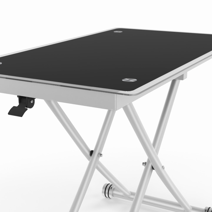 Mesa de centro elevable de cristal templado - URBANA |ID Market