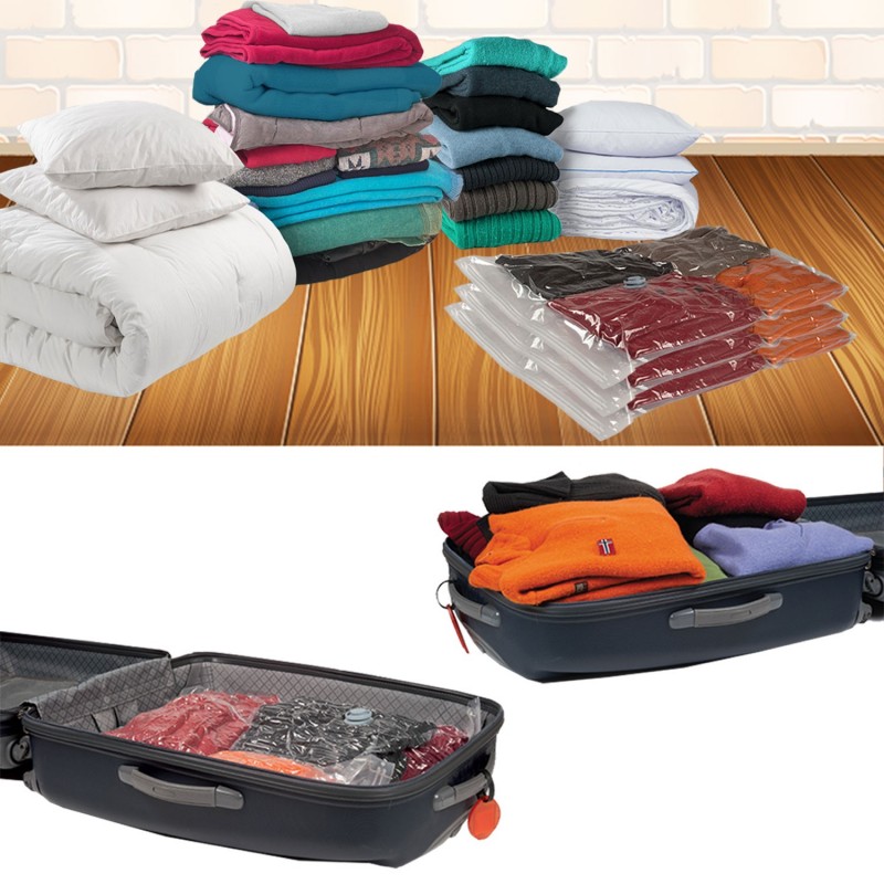 Housse de rangement sous vide X3 60x80 cm Linge et entretien de la...